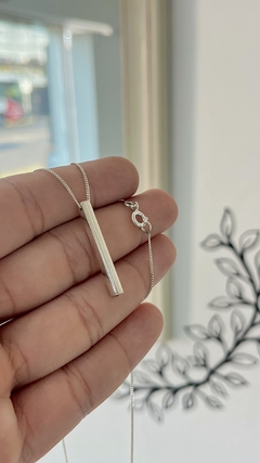 CADENA PLATA 925 | BARRITA 4 LADOS 45CM - Nogal Joyas Accesorios de Plata 925