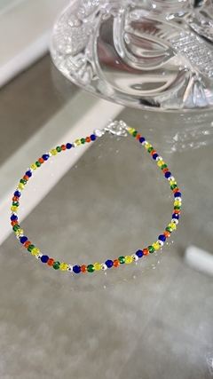 PULSERA PLATA 925 | PIEDRAS MULTICOLOR 1 - comprar online