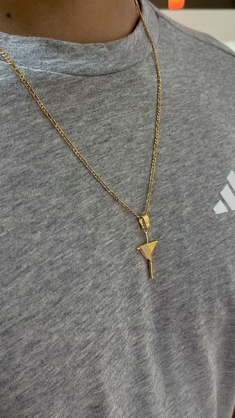 CONJUNTO ENCHAPADO EN ORO | CRUZ CRIOLLA