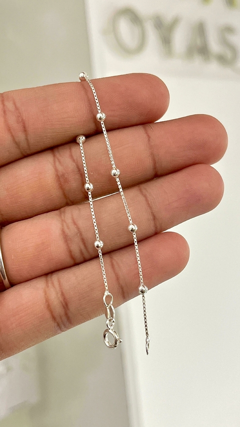 PULSERA PLATA 925 | VENECIANA KAYLE 19CM - comprar online