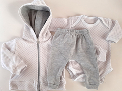 Set de Campera bebé recien nacido + Body + Pantalón con puño - tienda online