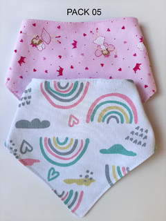 Baberos bandana Pack por 2 unidades