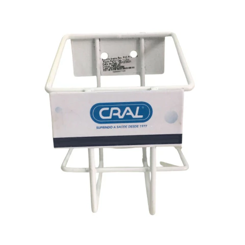 Suporte Arame Revestido Em Pvc Para Coletor De Papelao Para Perfurocortantes Capacidade 1 Litro (Cral)