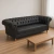 SOFA LIVING LORD (760) CAPTONE NOBUK PRETO PE IMB MEL COM 1,84m