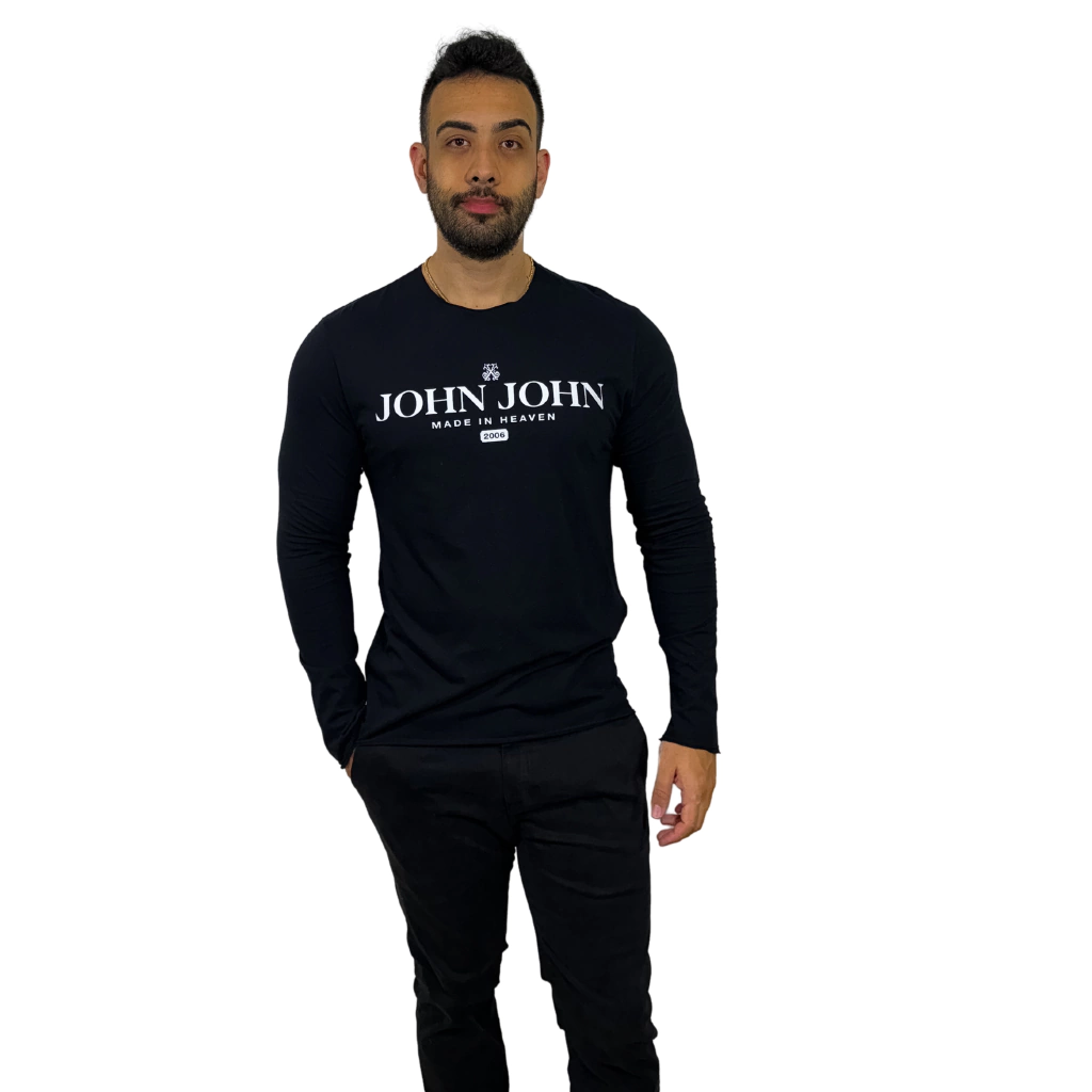 Camiseta John John Manga Longa
