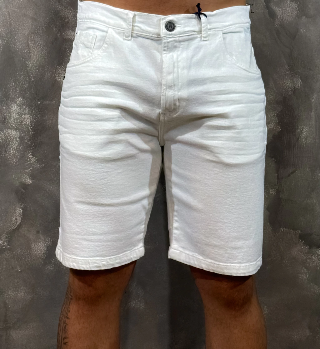 Bermuda John John Reta 5Pckts Off White