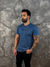 Camiseta Azul Reserva Discreta - Bampas