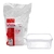 Pote 400ml Quadrado Lacre c/10