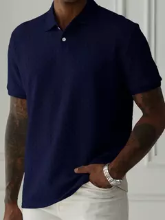 Camisa Genebra Gola Polo Texturizada - comprar online