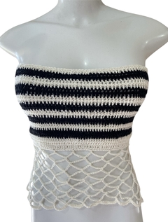 Cropped crochê listas