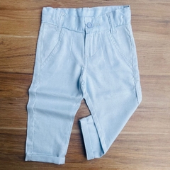 Calça Alfaiataria Linho Infantil - Azul Bebê - comprar online