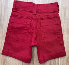 Bermuda Jeans Color - Bordô (Vinho) - loja online