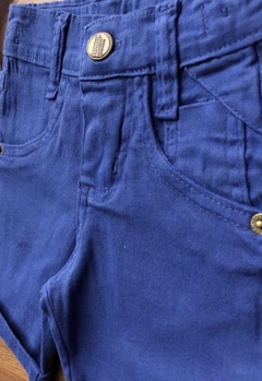 Bermuda Jeans Color - Azul Royal - comprar online