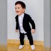 Conjunto Social - (3 peças) Blazer Preta, Calça Preta, Camisa Branca Manga Curta - comprar online