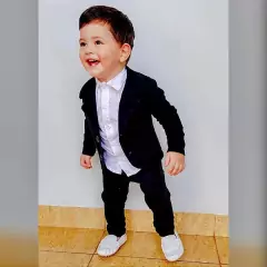 Conjunto Social - (3 peças) Blazer Preta, Calça Preta, Camisa Branca Manga Curta - comprar online
