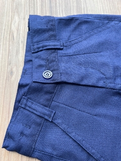 Calça Alfaiataria Linho - Azul Marinho - loja online