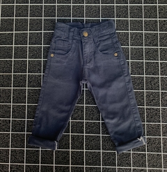 Calça Jeans Sarja Infantil - Azul Marinho - Carlo Store Kids