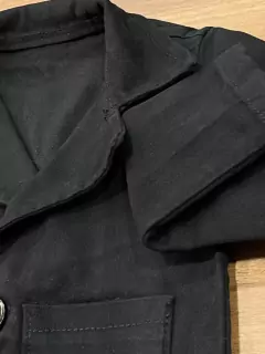 Conjunto Social Vitor - (3 peças) Calça Alfaiataria Bege, Camisa Azul Claríssima, Blazer Preto - Carlo Store Kids