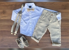 Conjunto Social Joaquim (4 pçs) - Versão Longa - Linho - comprar online