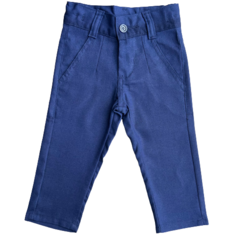 Calça Alfaiataria Linho - Azul Marinho