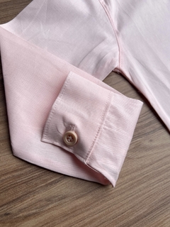 Camisa Social M/L Premium - Rosa Claro - Carlo Store Kids