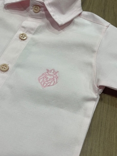 Camisa Social (manga curta) - Rosa Bebê na internet