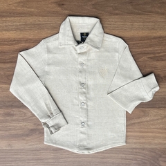 Camisa Social Linho Premium - Soft bege