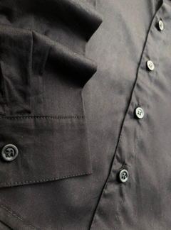Camisa Social (manga longa) - Preta - Carlo Store Kids