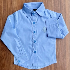 Camisa Social (manga longa) - Azul Bebê na internet