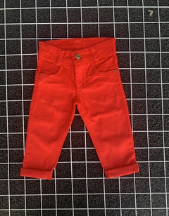Calça Jeans Sarja Infantil - Vermelha na internet