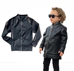 Jaqueta de Couro - Corte Reto - Inverno 2025 - Carlo Store Kids