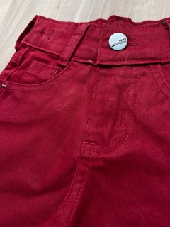 Bermuda Jeans Color - Bordô (Vinho) - comprar online