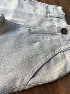 Calça Alfaiataria Linho Infantil - Bege - loja online