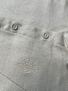 Camisa Social Linho Premium - Soft bege - loja online