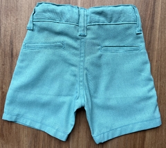 Bermuda Alfaiataria Linho - Azul Turquesa - comprar online