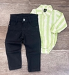 Conjunto Social Alexandre - (2 peças) Camisa Baby-Body, Calça Jeans