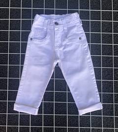 Calça Jeans Sarja Infantil - Branca na internet