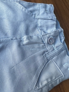 Calça Alfaiataria Linho Baby - Azul Bebê - Carlo Store Kids