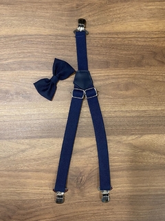 Suspensório e Gravata Infantil - Azul Marinho (2 peças) - comprar online
