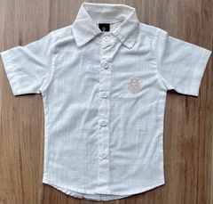 Camisa Social Murilo - Linho Off White - Carlo Store Kids