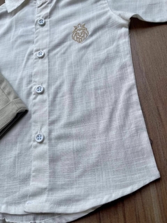 Camisa Social Murilo - Linho Off White na internet