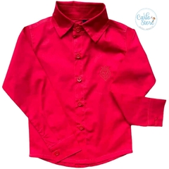 Camisa Social (manga longa) - Vermelha
