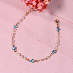 Pulseira Pérola e Olho Grego