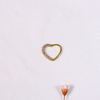 Piercing Daith Lado Direito Coração com Zircônia em Ouro 18k