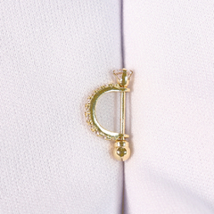 Piercing Tragus com Mini Zircônias Ouro 18k