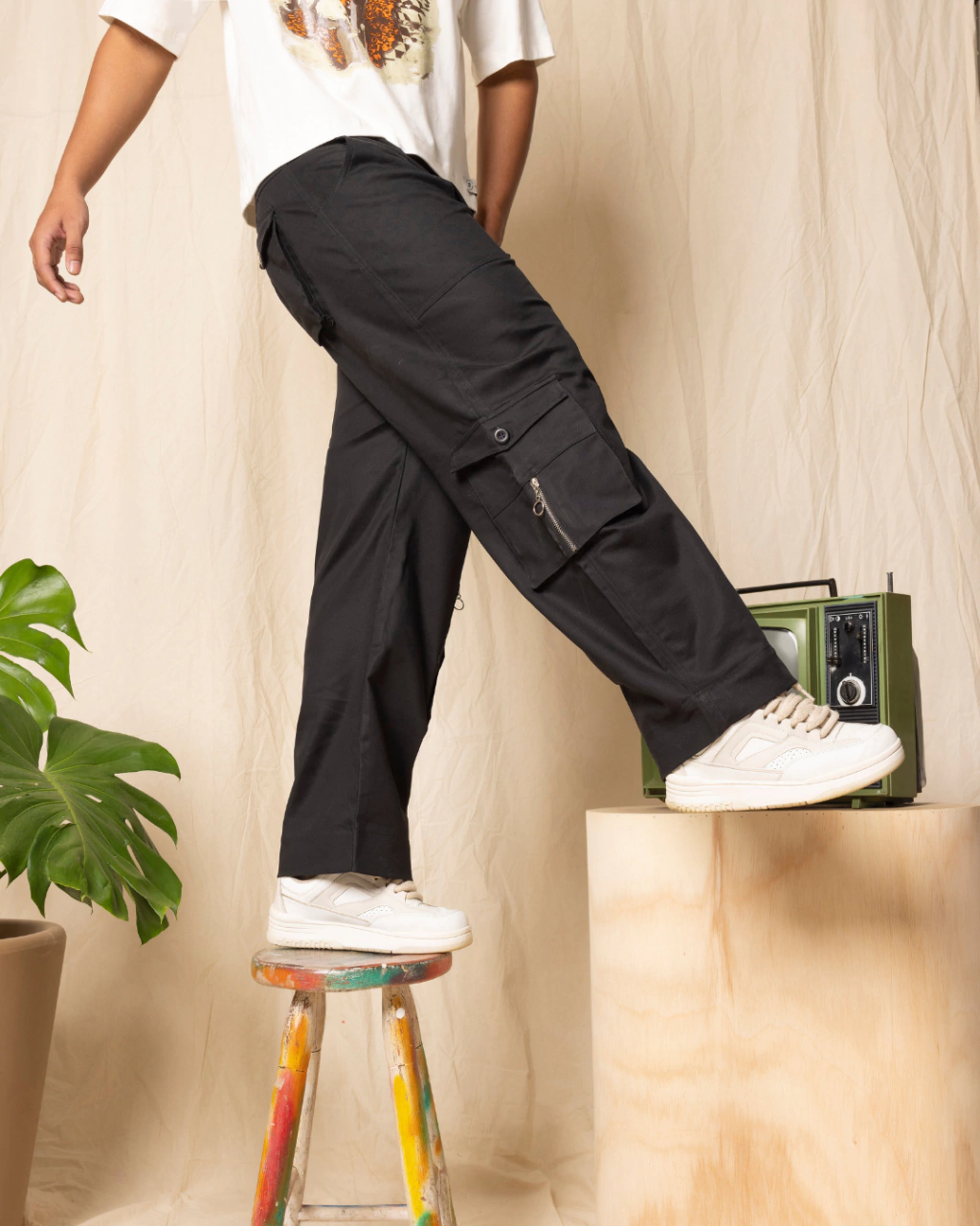 CALÇA CARGO 6 CNTT PRETO