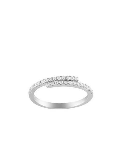 Anel Duplo Aro Cravejado