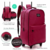 MOCHILA CON CARRO LISA 17” COD.35479