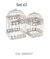 DECO JAULA SET X 2 COD.121/4184217