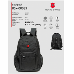 MOCHILA ROYAL SWISS COD. 13/RSX-0039